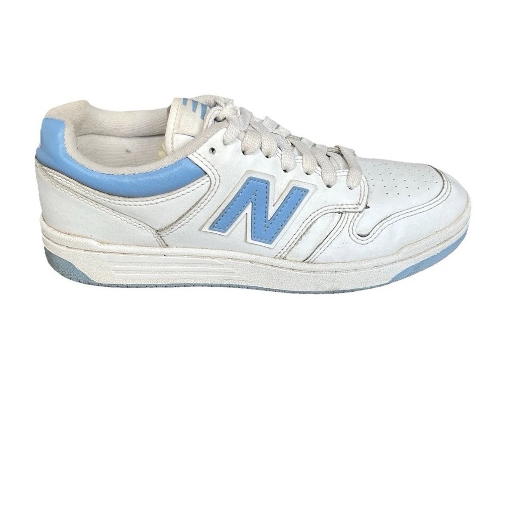 New Balance 480 UNC BB480LTC White Blue Low Top Sneakers Mens Size 8 Shoes